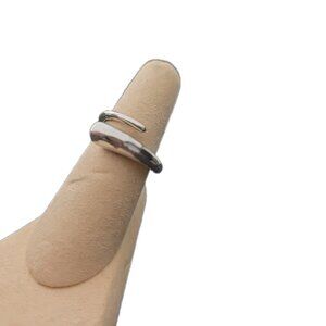 SILPADA 925 Sterling Silver Hammered WRAPPED HORN Ring sz 7 R3472